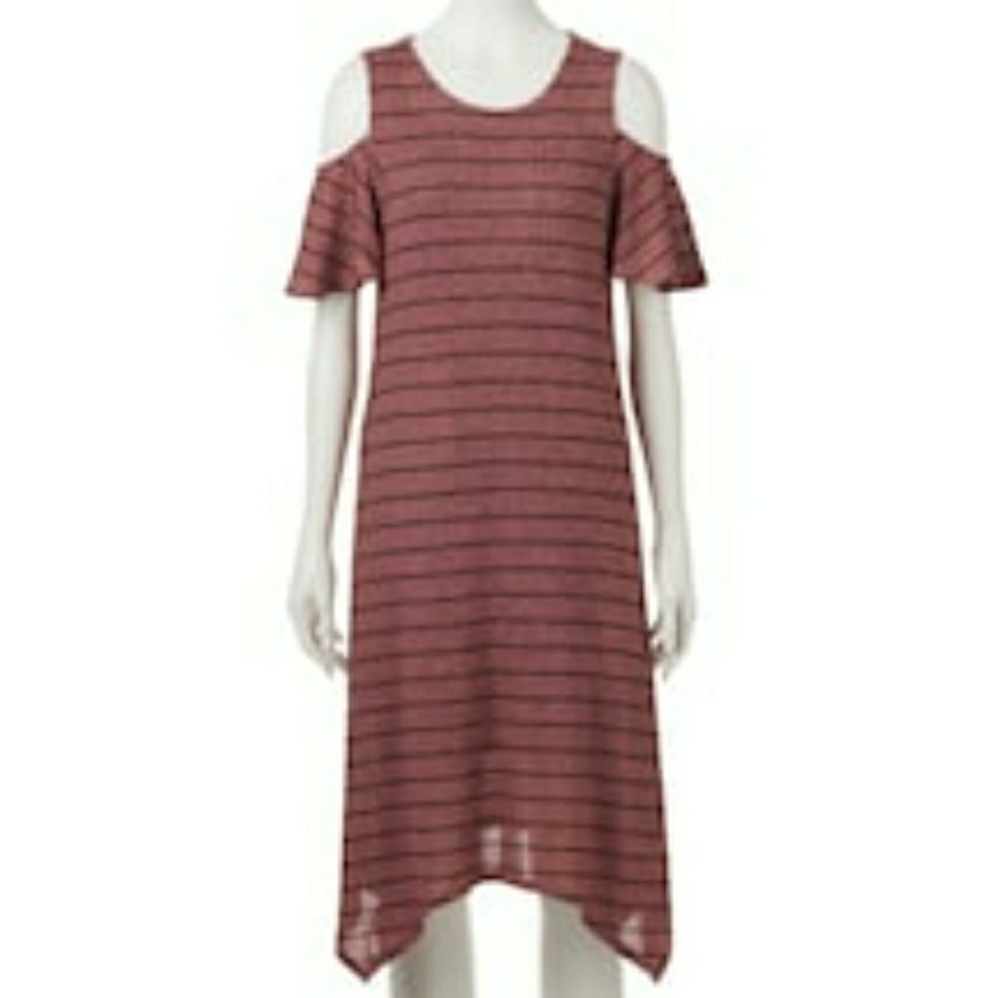Apt. 9 Women's Striped Cold Shoulder Dress